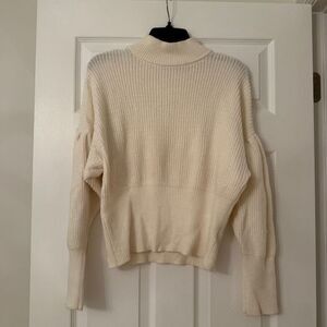 Express Mock Neck Cream Sweater